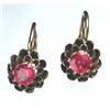 Image 1 : 14 Kt. Gold 1890s Austrian Ruby Earrings #1038411