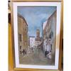 Spanish townscape Oil on Canvas signed  #1038538