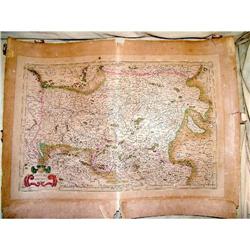 16th  Austria map by Mercator by Hondius #1038594