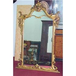Louis XV  French Mirror  gold leaves gilt  #1038604