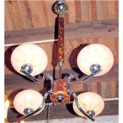 Art  Deco 4 L chandelier #1038606