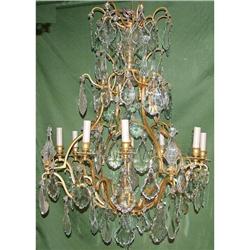 Important French Versailles 12 L chandelier #1038613
