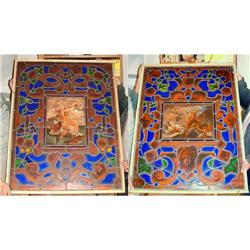 Pair of stained glass windows #1038624