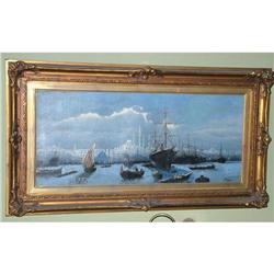 Constantinopla oil by M.Benzo  signed 1899 #1038627