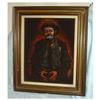Image 1 : Emmet Kelly Clown ,Oil Painting on  Velvet #1045055
