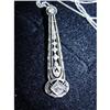 Image 1 : DELICATE ANTIQUE VICTORIAN DIAMOND PENDANT  #1045125