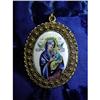 Image 1 : A CLASIC MADONNA & SON PAINTED PENDANT #1045139