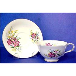 China Cup & Saucer BLUE BUTTERFLY #1045296