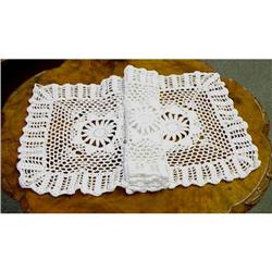 Crocheted White LACE RUNNER #2 #1045305