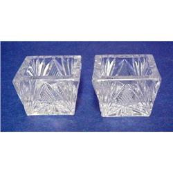 Cut Crystal Open Salt Cellars  #1045336