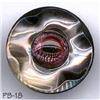 Image 1 : ANTIQUE 2pc LG 1-1/4" PEACOCK EYE BUTTON PB018 #1045454