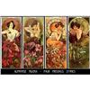 Image 1 : 4 VINTAGE MUCHA POSTERS "4 PRECIOUS STONES" #1045477