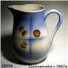 Image 1 : CZECH ART DECO AIRBRUSH POTTERY PITCHER / #1045519