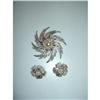 Image 1 : Large Sarah Coventry Brooch and Earring Set #1045567