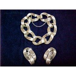 Danecraft Sterling Bracelet and Earrings #1045609