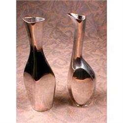 COHR Bud VASES Denmark SILVER Vintage #1045751