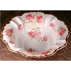 Limoges ELITE Footed Centerpiece Bowl ROSES #1045757