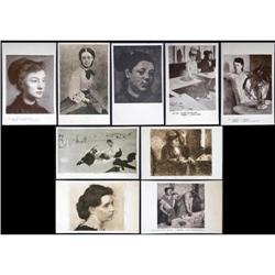 Nine Antique Degas Postcards (mostly Women) #1045891