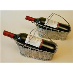 Pair of Wine Bottle Baskets #1045931