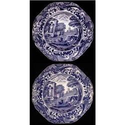 Pair of Copeland Spode Italian Handled Plates #1045933