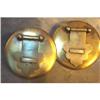 Image 1 : Handles Brass Round Back Plates Drop Arrow #1046380