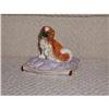 Image 1 : Porcelain Spaniel Dog on Ornate Cushion #1046497