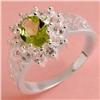 Image 1 : genuine peridot and topazes ring,925 #1046519