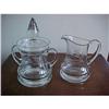 Image 1 : Etched Glass Sugar & Creamer #1047005