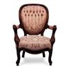 Image 1 : Victorian Upholstered Walnut Armchair #1047063