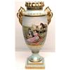 Image 1 : Vienna Porcelain Two Handled Tall Vase #1047065