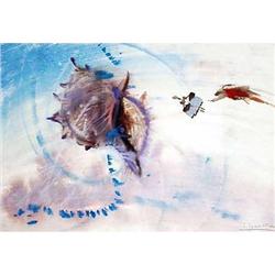 "Pursuit" watercolor by Sorokina Tatyana #1053819