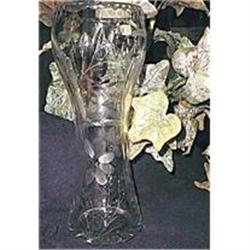 Tiffin Innovation Wheel Cut Corset Vase #1053825