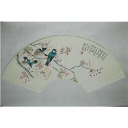 20th Century Chinese Fan Painting #1053828