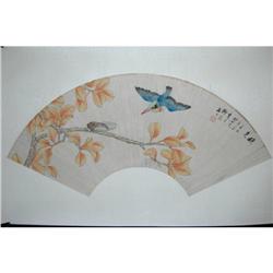 20th Century Chinese Fan Painting #1053829