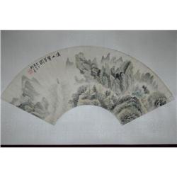 20th Century Chinese Fan Painting #1053833