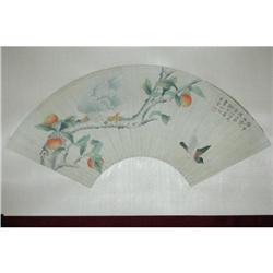 20th Century Chinese Fan Painting #1053835