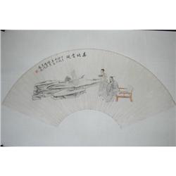 20th Century Chinese Fan Painting #1053844