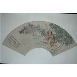 20th Century Chinese Fan Painting #1053846