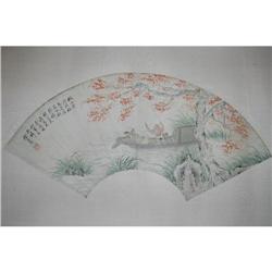 20th Century Chinese Fan Painting #1053847