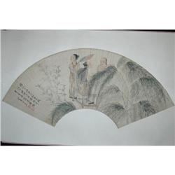 20th Century Chinese Fan Painting #1053854