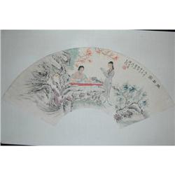 20th Century Chinese Fan Painting #1053858