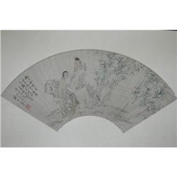 20th Century Chinese Fan Painting #1053862