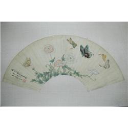 20th Century Chinese Fan Painting #1053864