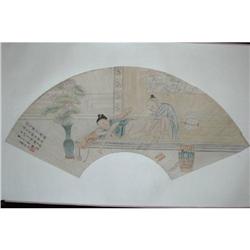 20th Century Chinese Fan Painting #1053871