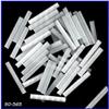 Image 1 : 2000 VINT  ICE FROST GLASS TUBE BEADS 20 mm #1053934