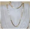 Image 1 :  14K Gold Italian Designer Necklace/Bracelet #1054013