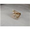 Image 1 : Estate 14K YG Gold Filigree Opal Cocktail Ring #1054172