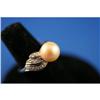 Image 1 : Fine Art Deco Platinum Ring with Pearl and #1054368