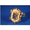 Image 1 : Glamorous 18K Gold Sapphire and Diamond Ring- #1054425