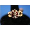 Image 1 : Beautiful Estate Ruby and Diamond Ring- Bamboo #1054479